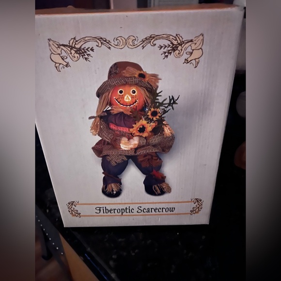 Halloween Fiberoptic lighted scarecrow - Picture 2 of 3